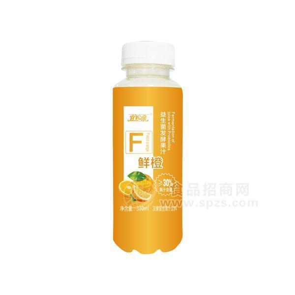 宜泉鮮橙味 益生菌發(fā)酵果汁飲料330ml