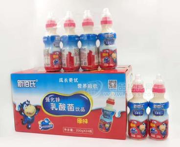 新佰氏强化锌乳酸菌饮品原味200g