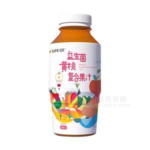 邁芙益生菌黃桃復(fù)合果汁飲料480mlx15瓶