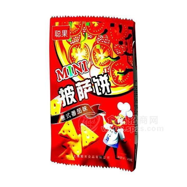 ·聪果披萨饼干意式番茄味烘焙食品45g 