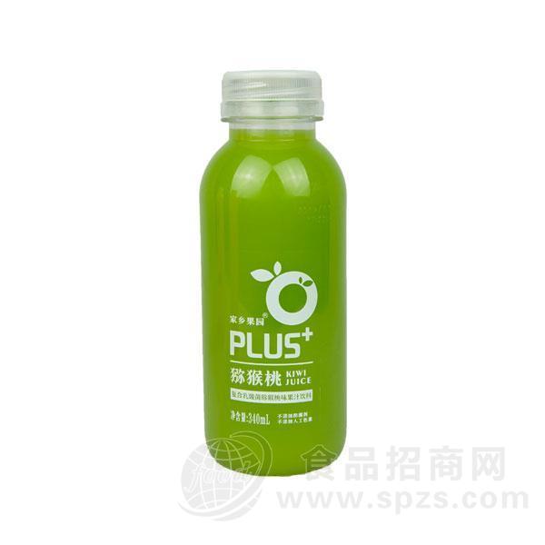 家乡果园猕猴桃复合乳酸菌猕猴桃味果汁饮料340ml