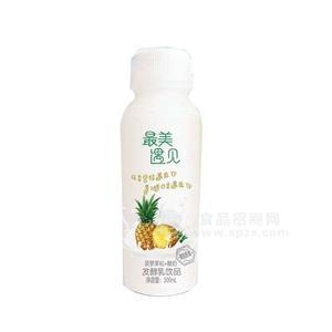 歡樂(lè)滋菠蘿果粒酸奶 發(fā)酵乳飲品300ml