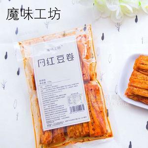 魔味工坊網(wǎng)紅豆卷辣條香辣味休閑食品 105g