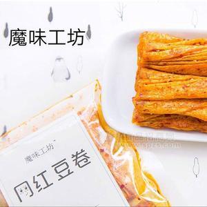 魔味工坊網(wǎng)紅豆卷辣條休閑食品招商105g