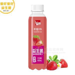 愛吖益生菌發(fā)酵草莓汁488ml*15瓶