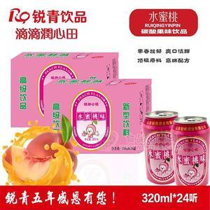 銳青飲品水蜜桃味 碳酸果味飲品320mlx24瓶