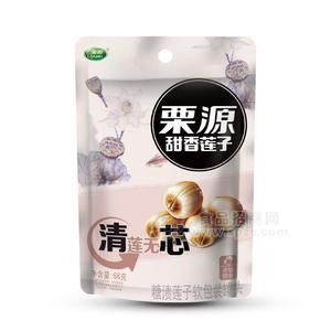 栗源甜香蓮子糖漬蓮子軟包裝罐頭休閑食品68g