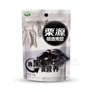 栗源糯香黑豆糖漬黑豆軟包裝罐頭休閑食品68g