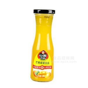 山果印象芒果原漿飲品285ml 芒果汁 婚宴飲料 玻璃瓶果汁