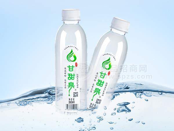 甘甜泉天然礦泉水定制批發(fā)380ml瓶裝