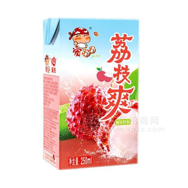 愛(ài)泡泡荔枝爽荔枝汁果味飲料250ml