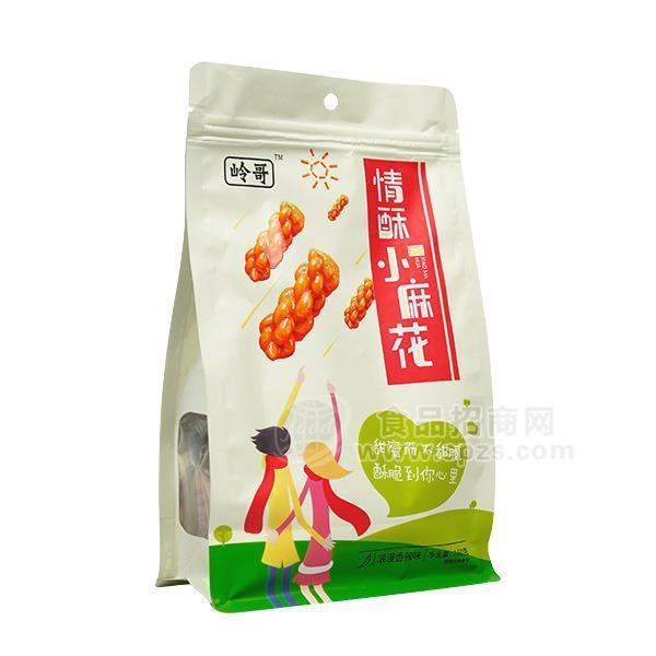 嶺哥情酥小麻花休閑食品浪漫香辣味160g