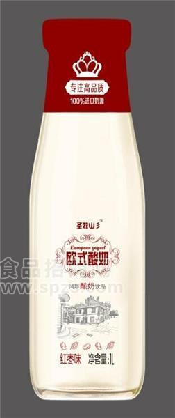欧式酸奶1升