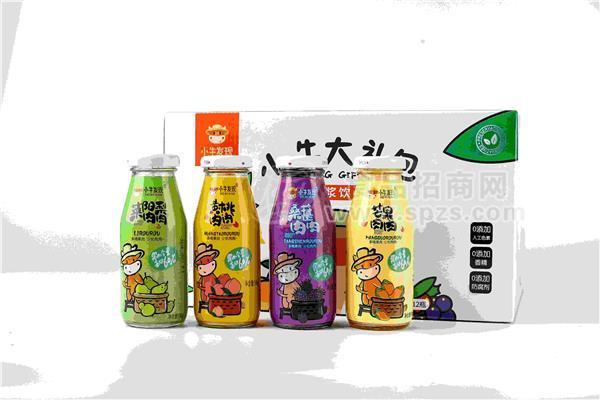 小牛發(fā)現(xiàn) 濃果肉飲品4個品種190克/瓶招商