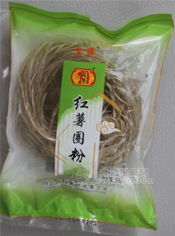 龍須 龍口粉絲 廠家直供 紅薯圈粉50g招商