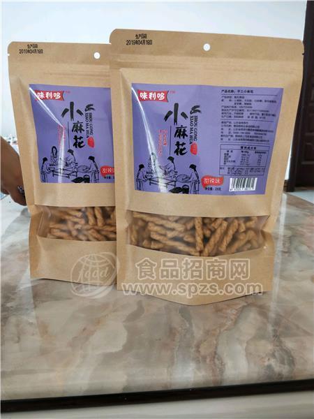 味利哆甜辣味小麻花休闲膨化食品招商招商