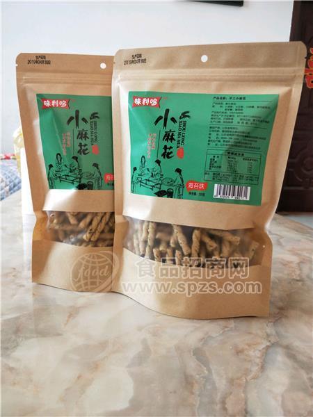 味利哆海苔味小麻花休闲膨化食品招商招商