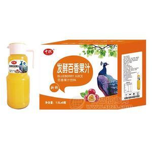 中跃发酵百香果汁饮料1.5Lx6瓶