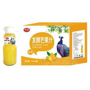 中躍發(fā)酵芒果汁飲料1.5Lx6瓶