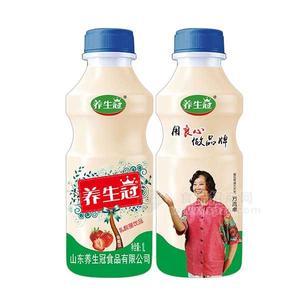 养生冠草莓味乳酸菌饮品1l