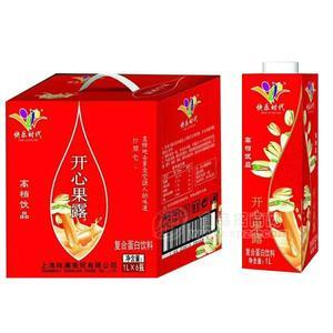 快樂時***心果露復合蛋白飲料1lx6瓶