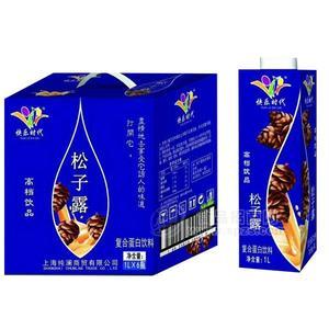 快樂時(shí)代 松子露 復(fù)合蛋白飲料1lx6瓶