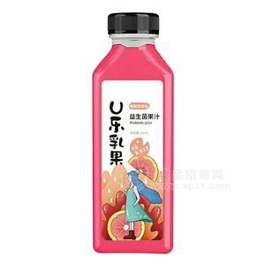 u樂(lè)乳果葡萄西柚味益生菌果汁飲料345ml