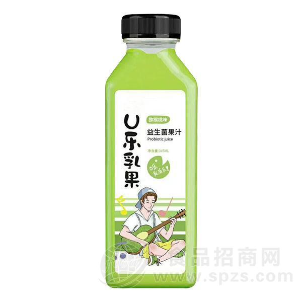 u乐乳果猕猴桃味益生菌果汁饮料345ml
