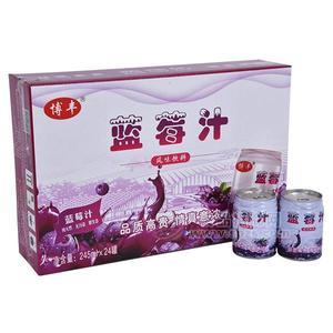 博豐藍莓汁果汁飲料 風味飲料245mlx24罐