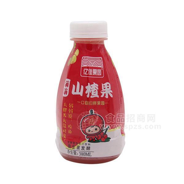 亿佳果园山楂果益生菌发酵复合果汁饮料380ml