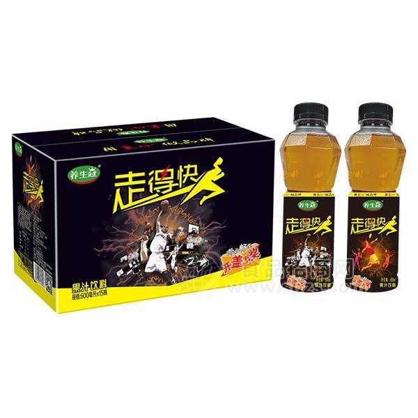 養(yǎng)生冠走得快果汁飲料600mlx15瓶