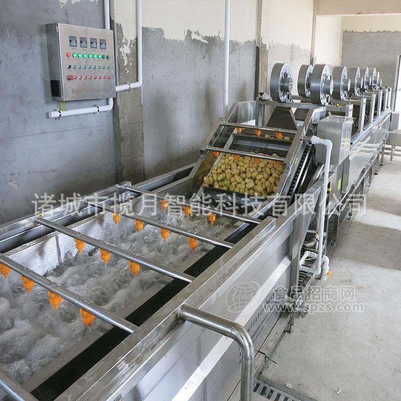 鸡爪鸭脖解冻机 自控恒温解冻化冰清洗线 输送 解冻 清洗整套设备