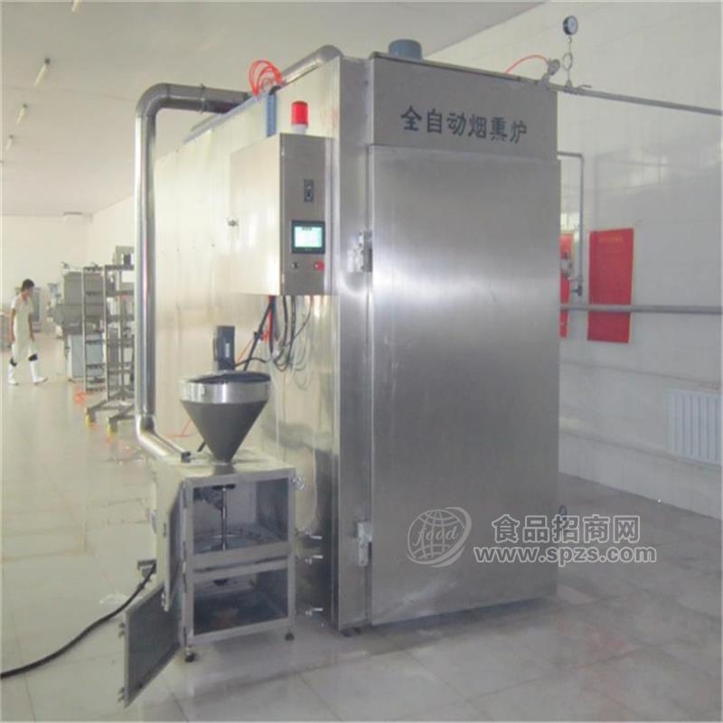 火腿烟熏炉 果木烟熏上色熏烤炉 大型肉制品加工流水线