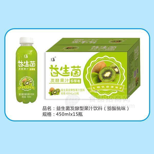 益生菌發(fā)酵型果汁飲料獼猴桃味450mlx15瓶