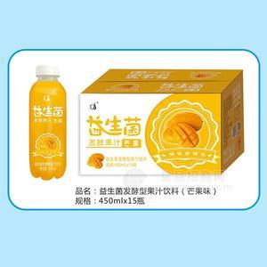 益生菌發(fā)酵型果汁飲料芒果味450mlx15瓶