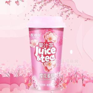 祝枝山樱花蜜桃果汁茶饮料400ml