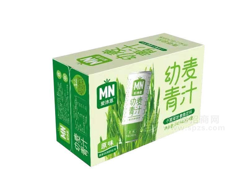 爱沐恩幼麦青汁小麦幼叶植物饮料原味240mlx24罐