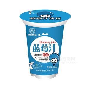 领露蓝莓汁自然果味冻饮350ml