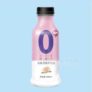 标典白桃果味苏打水饮料368ml