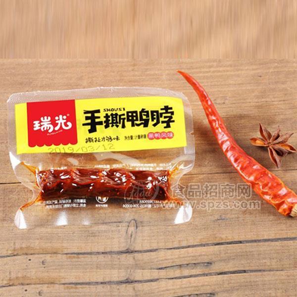 瑞光手撕鴨脖黑鴨風(fēng)味稱重食品