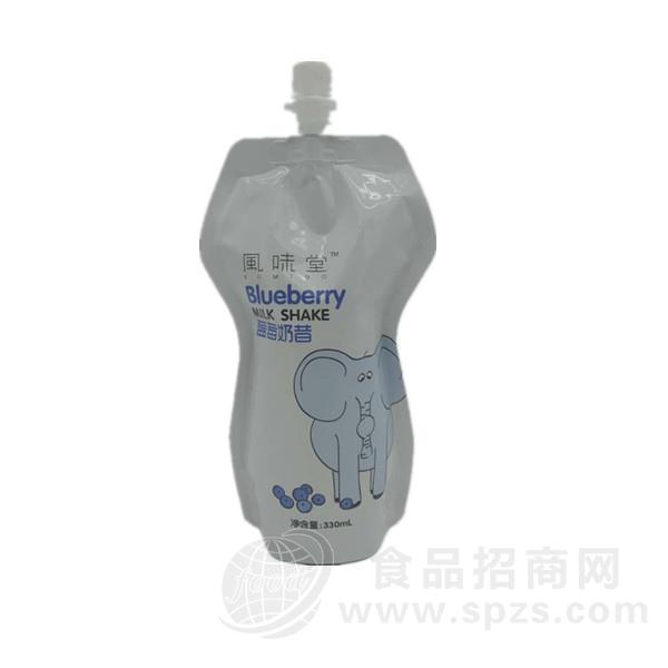 風味堂蓝莓奶昔乳饮料330ml