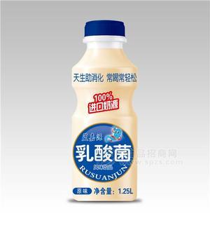 藍(lán)嘉源進口奶源乳酸菌飲料 原味 1.25L  大瓶乳酸菌  大瓶飲料