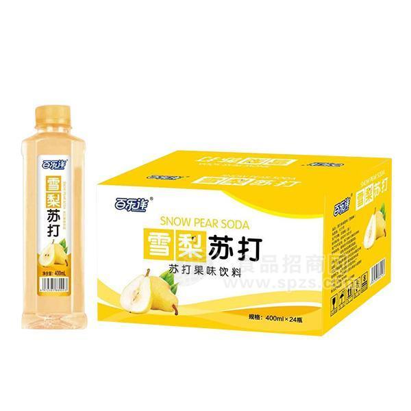 百乐洋雪梨苏打果味饮料400mlX24瓶饮料