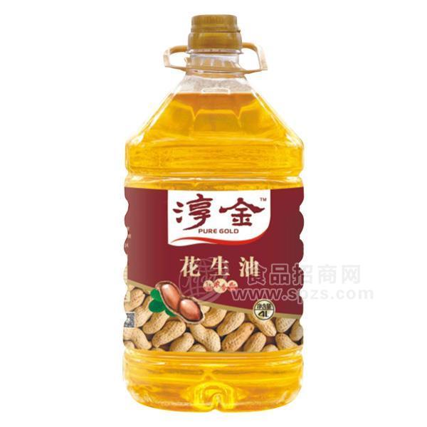 ·淳金 浓香压榨一级花生油4L 