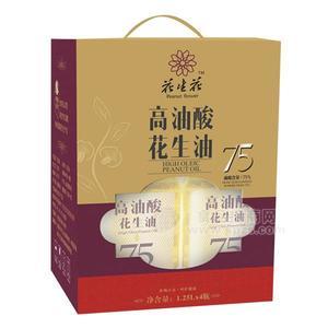 花生花高油酸花生油礼盒1.25LX4瓶