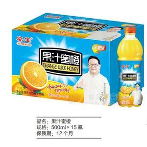 宴宝果汁蜜橙果味饮品500mlx15瓶