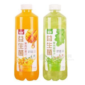 沁領(lǐng)益生菌果肉葡萄汁飲料果汁飲料  1.18L