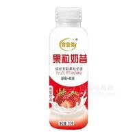 合益优果粒奶昔草莓+椰果酸奶饮品310g