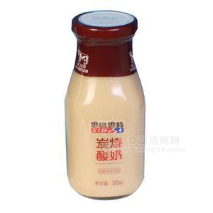 思倍思特炭烧酸奶炭烧风味饮品招商300ml