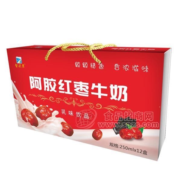 阿膠紅棗牛奶乳味飲品250mlx12盒